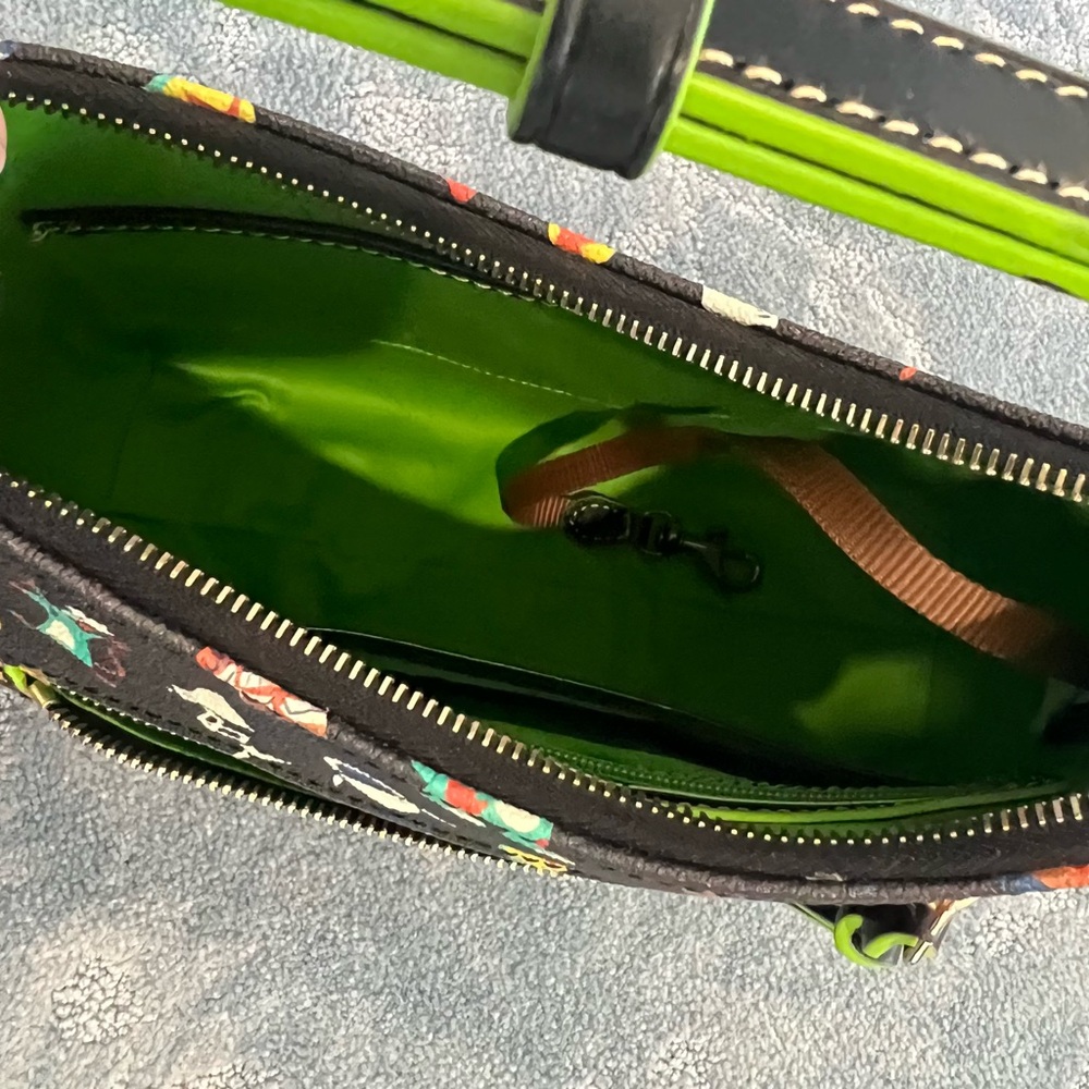 Dooney & Bourke Disney Pixar Hobo Black and Green purse EUC - Picture 8 of 16